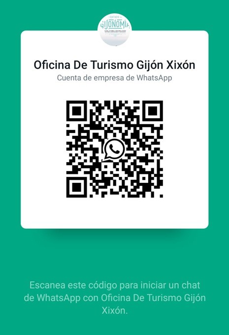 Acceso a chat por whatsapp con Infogijón - Visita Gijón Profesional